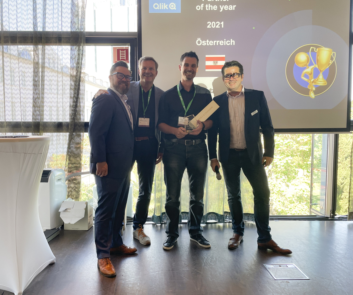 BE-terna ist “Qlik Partner of the Year - Austria“ 