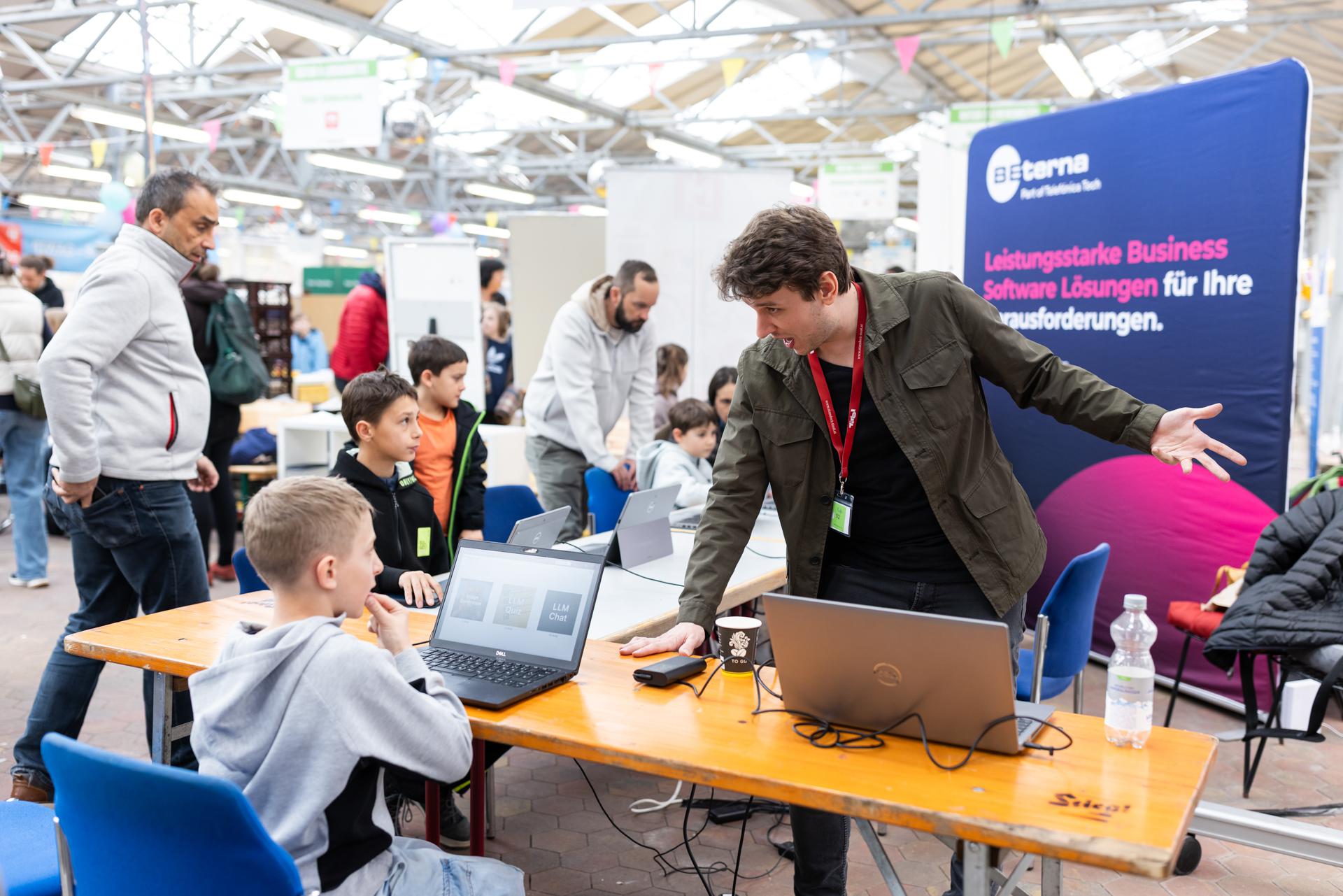 KI wird von Kindern ausprobiert