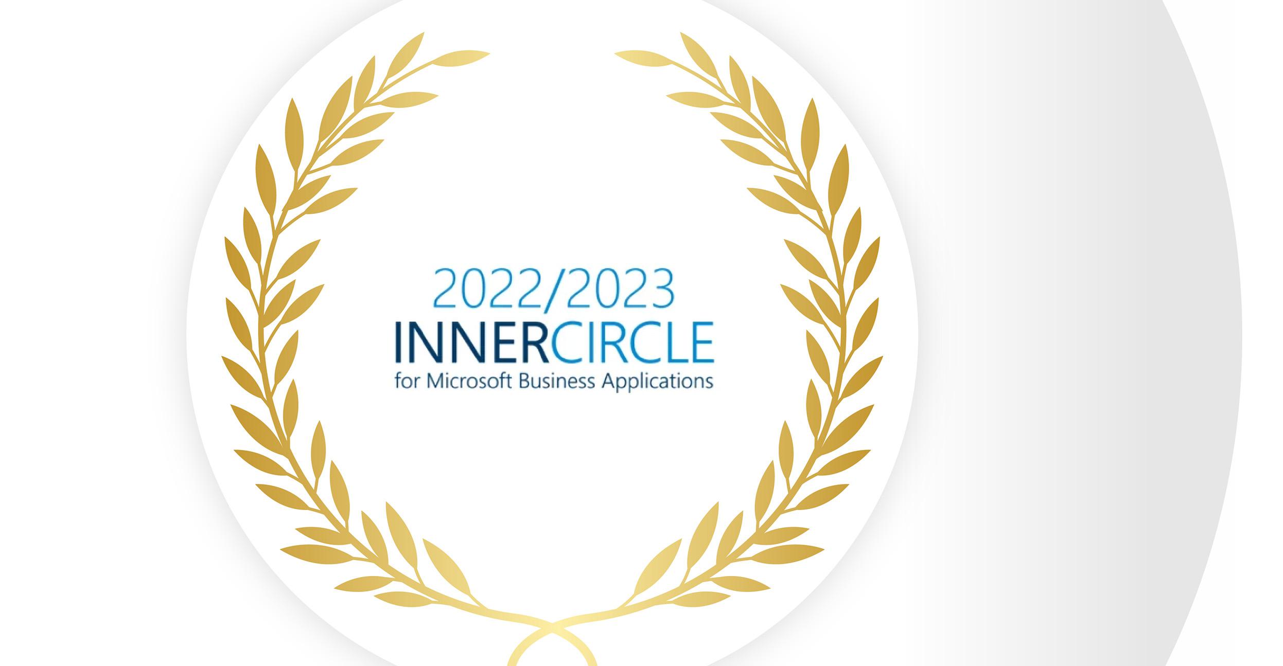 Microsoft Inner Circle 2022/2023 for Business Applications award BEterna
